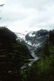 Valley overlook around Mt Rainier